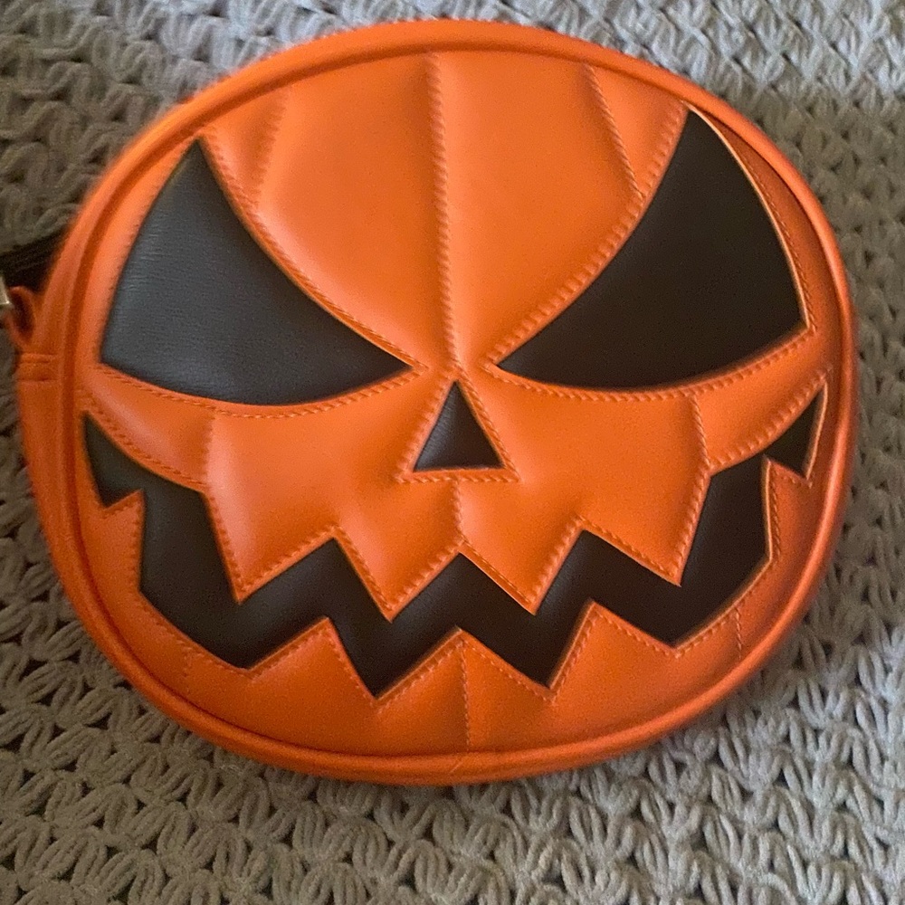 (SALE) Handcrafted LPS Meanie orange and black